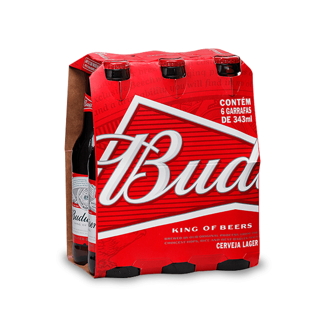 Budweiser 330ml (Pack 6 Unidades)
