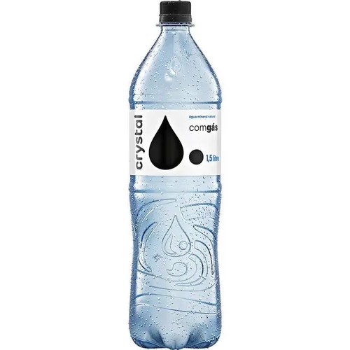 Água Crystal Com gás 1,5L